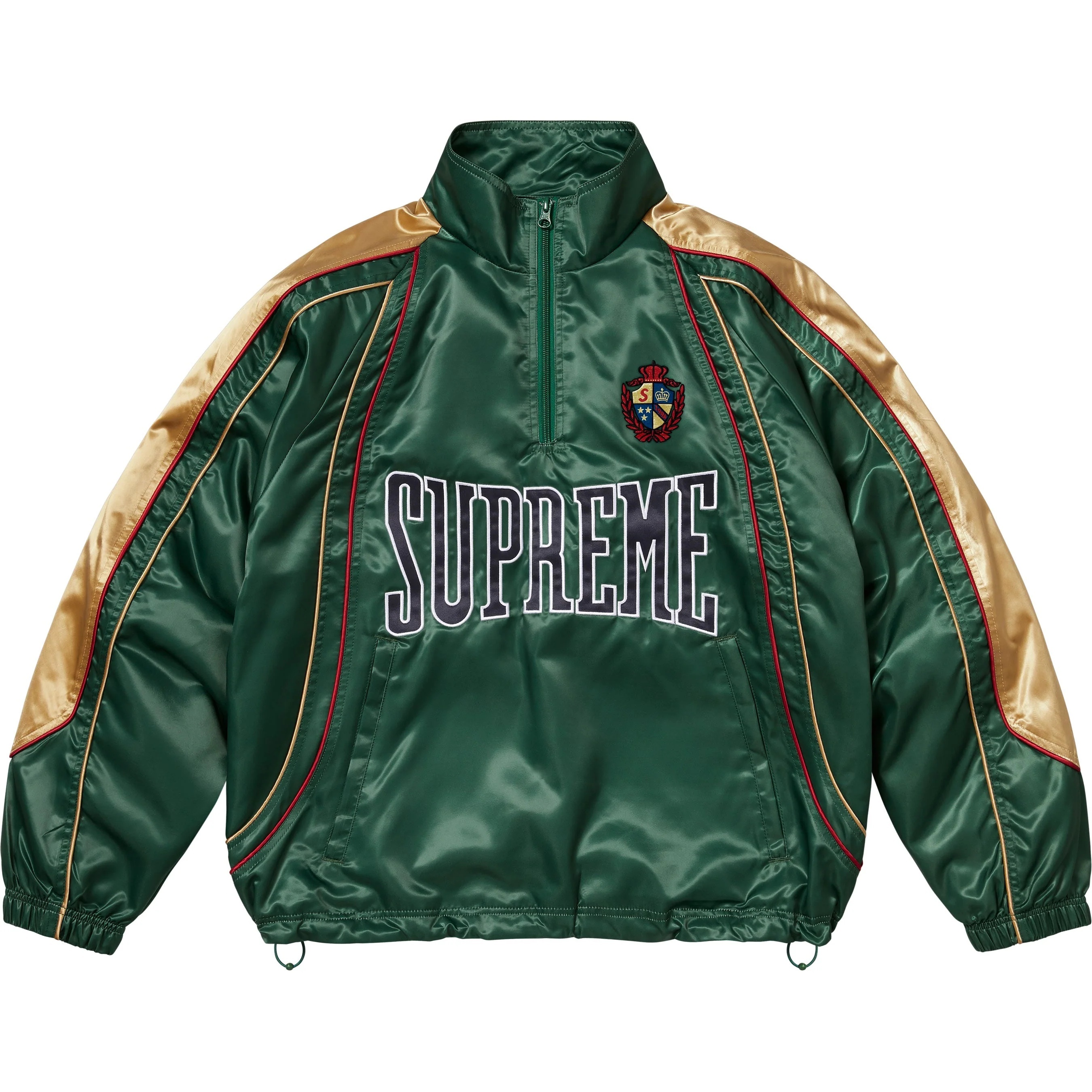 【2025モデル】Supreme Satin Piping Pullover Supreme Satin Piping Pullover Black Men's - SS25 - US