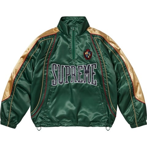 Supreme Satin Piping Pullover - Green