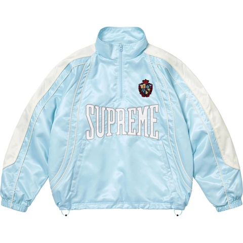 Supreme Satin Piping Pullover - Light Blue
