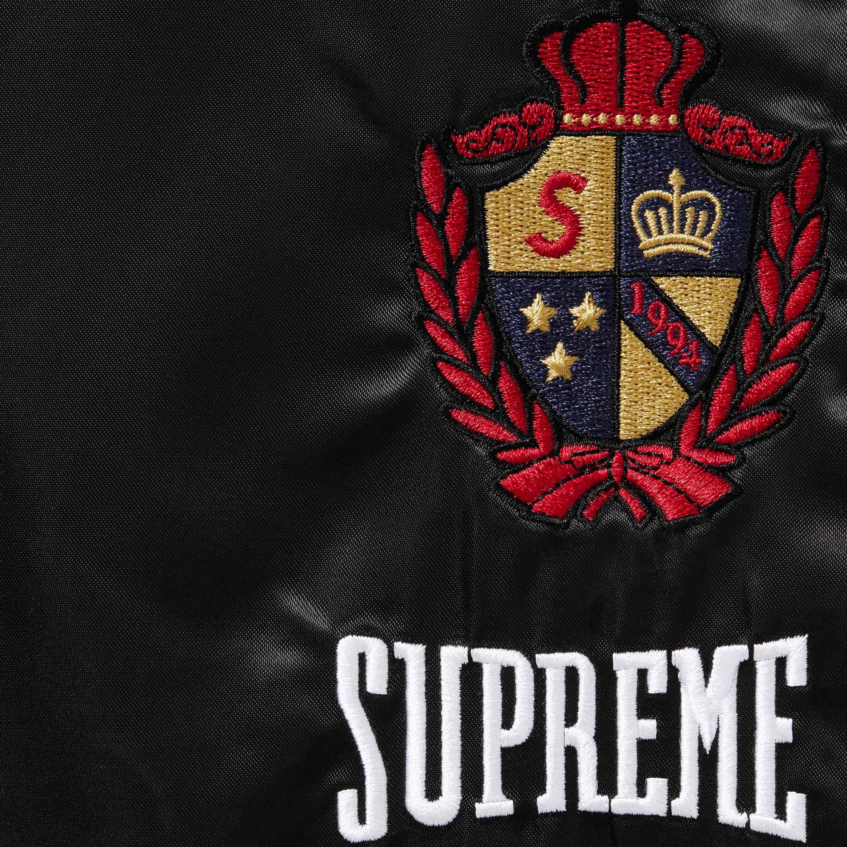 Supreme Satin Track Pant (SS25) - Black - $158