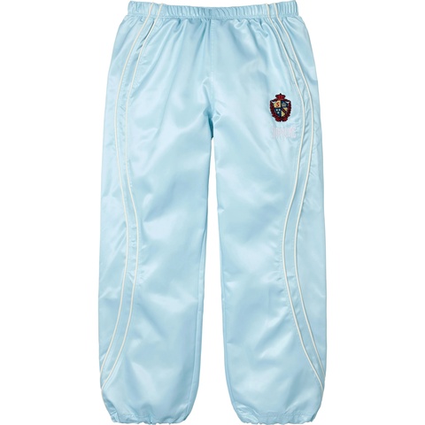 Supreme Satin Track Pant - Light Blue
