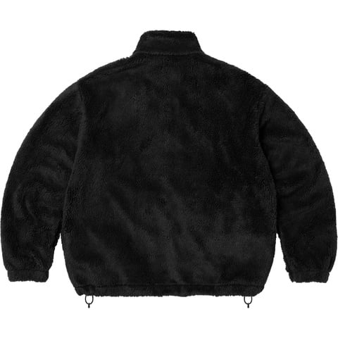Supreme Shoulder Logo Fleece Jacket - Black
