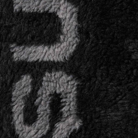 Supreme Shoulder Logo Fleece Jacket - Black