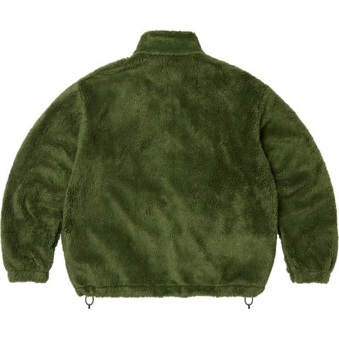 Supreme Shoulder Logo Fleece Jacket - Green