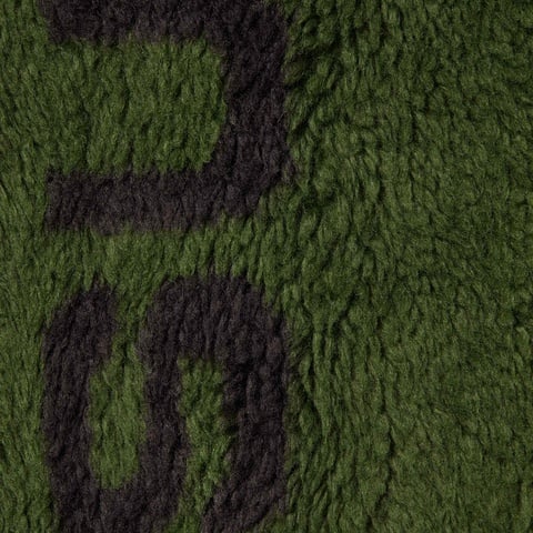 Supreme Shoulder Logo Fleece Jacket - Green