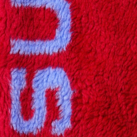 Supreme Shoulder Logo Fleece Jacket - Red