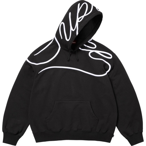 Shoulder Script Hooded Sweatshirt - Supreme