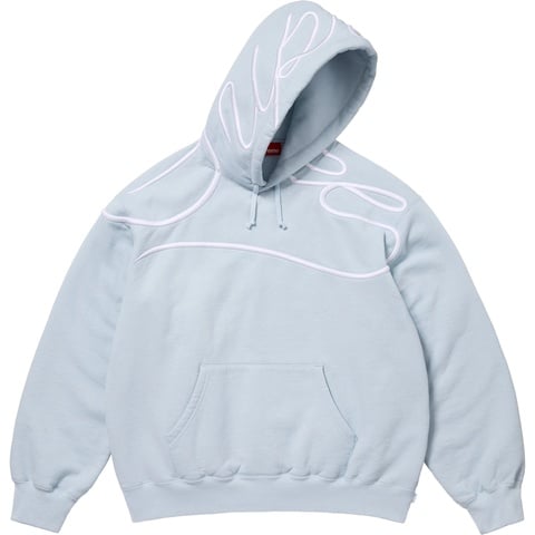 Shoulder Script Hooded Sweatshirt - Supreme
