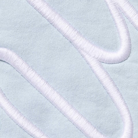 Supreme Shoulder Script Hooded Sweatshirt - Light Blue