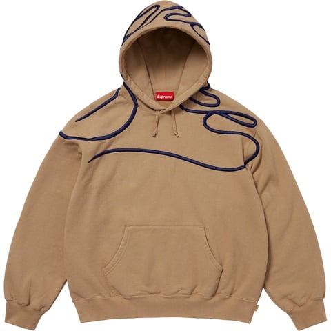 Shoulder Script Hooded Sweatshirt - Supreme