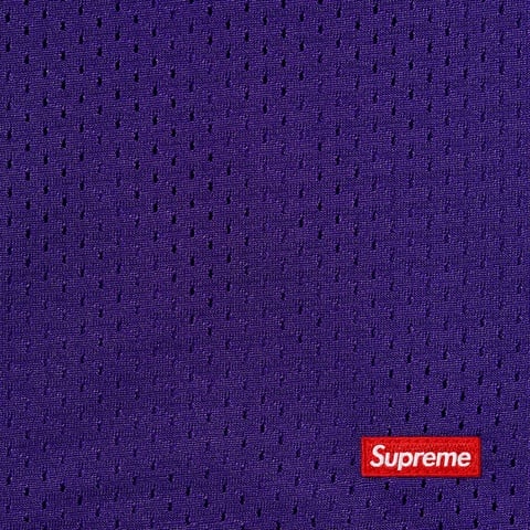 Supreme Small Box Baggy Mesh Short - Purple