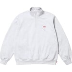 Supreme Small Box Half Zip Pullover (SS25) - Ash Grey