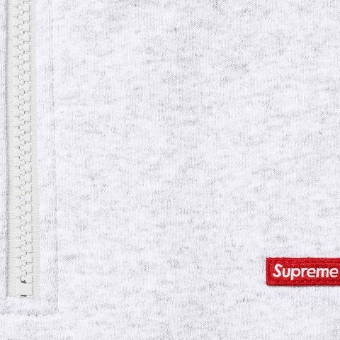 Supreme Small Box Half Zip Pullover - Ash Grey