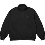 Supreme Small Box Half Zip Pullover (SS25) - Black