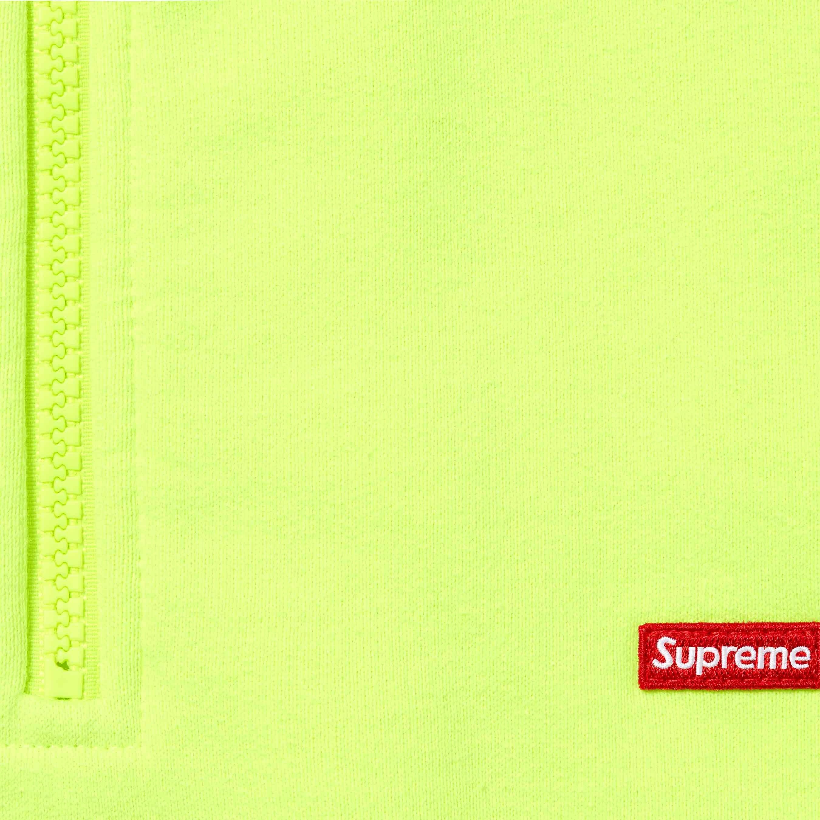 Supreme Small Box Half Zip Pullover (SS25) - Fluorescent Yellow - $148
