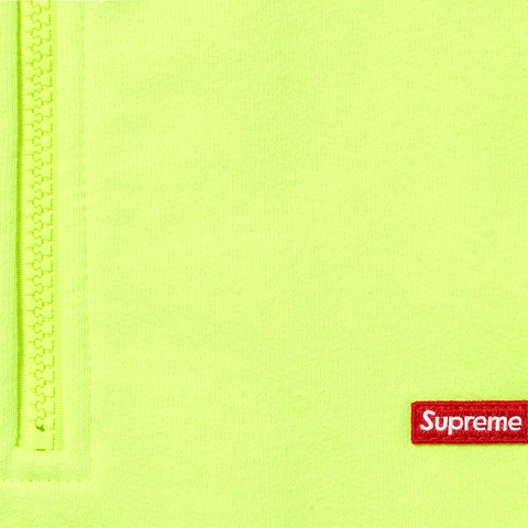 Supreme Small Box Half Zip Pullover - Fluorescent Yellow
