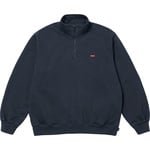 Supreme Small Box Half Zip Pullover (SS25) - Navy