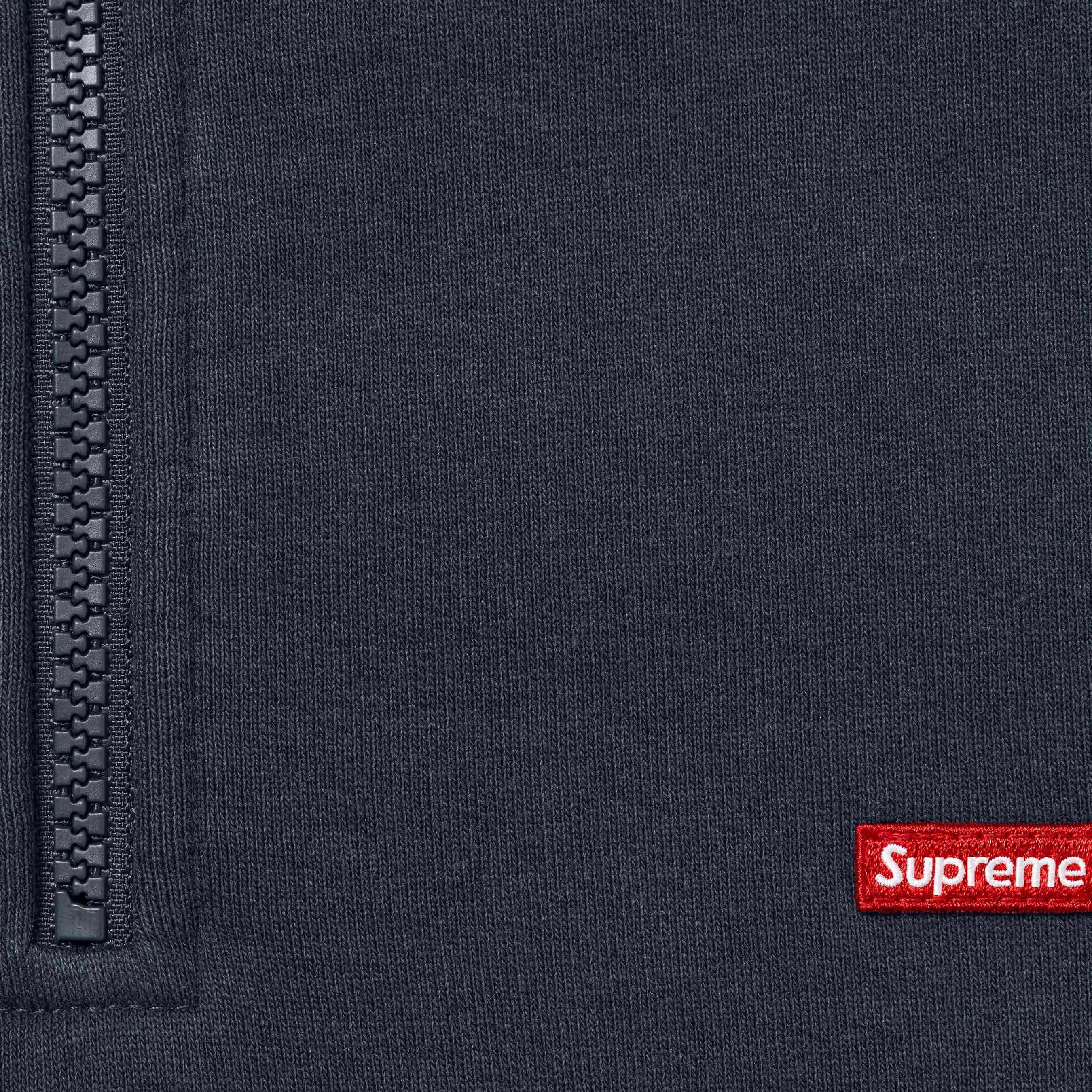 Supreme Small Box Half Zip Pullover (SS25) - Navy - $148