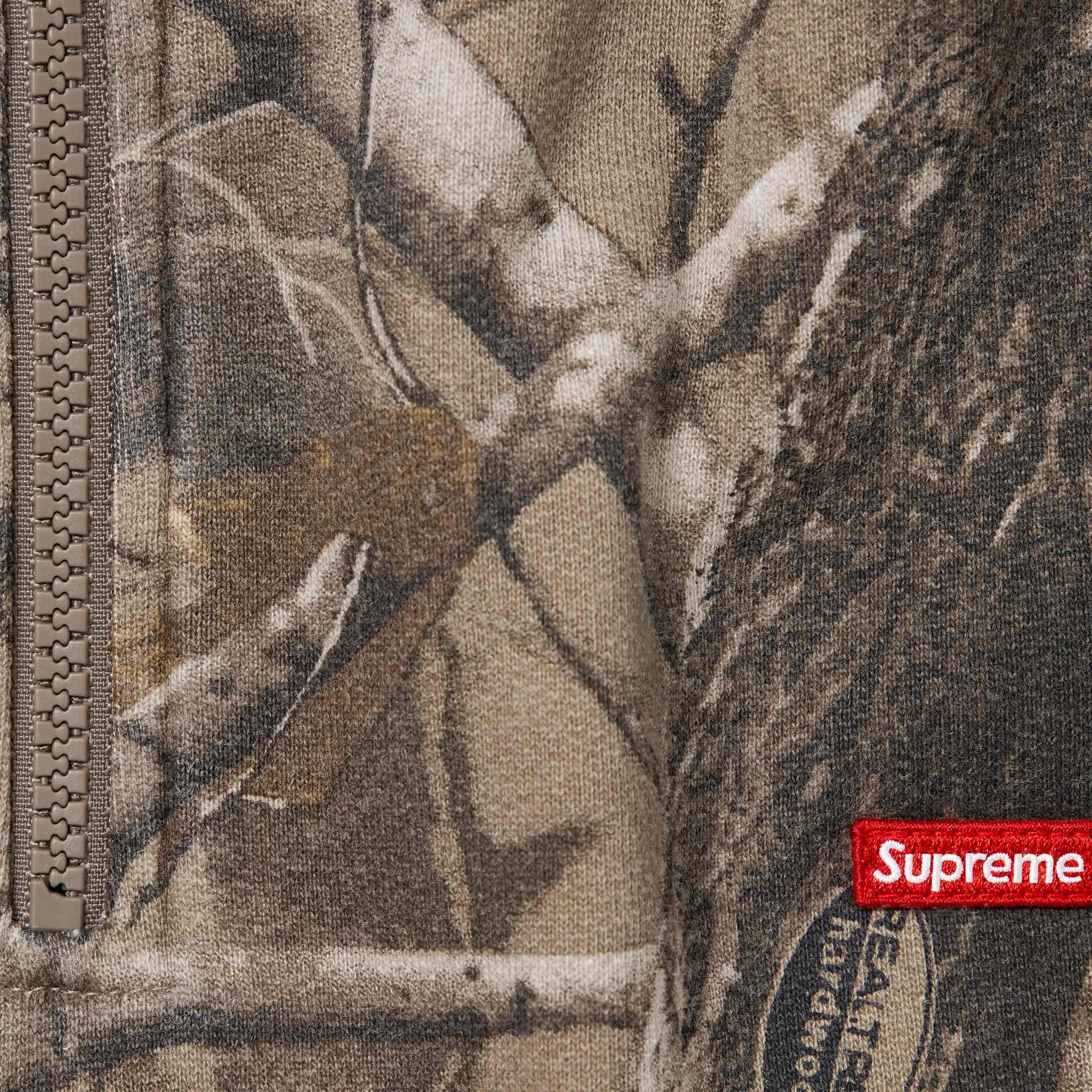 Supreme Small Box Half Zip Pullover (SS25) - Realtree® Hardwoods Camo - $148