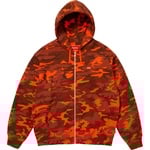 Supreme Small Box Zip Up Hooded Sweatshirt (SS25) - Bright Orange Camo