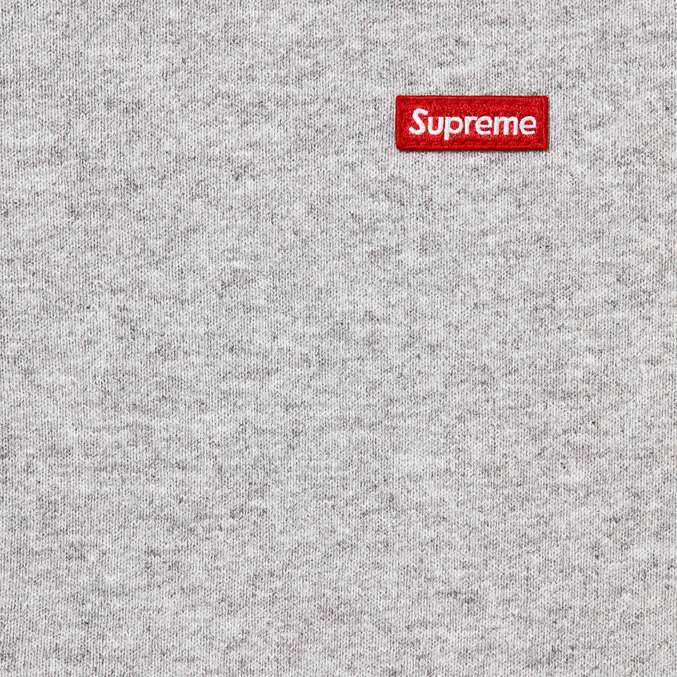Supreme Small Box Zip Up Hooded Sweatshirt (SS25) - Heather Grey - $168