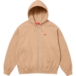 Supreme Small Box Zip Up Hooded Sweatshirt (SS25) - Khaki