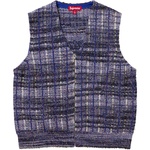 Supreme Speckled Zip Up Sweater Vest (SS25) - Blue