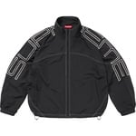 Supreme Spellout Embroidered Track Jacket (SS25) - Black
