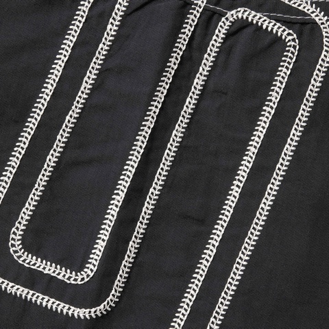 Supreme Spellout Embroidered Track Jacket - Black