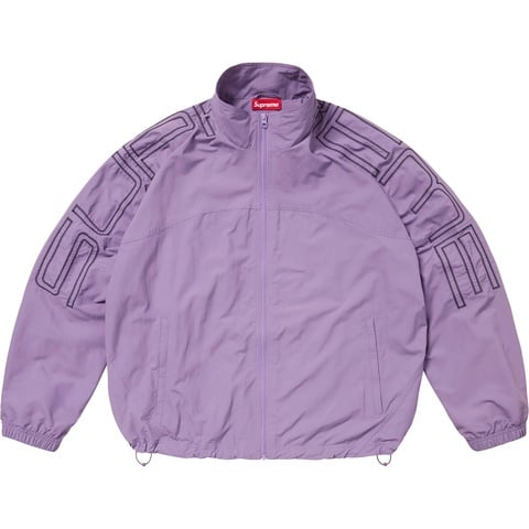 Spellout Embroidered Track Jacket - Supreme
