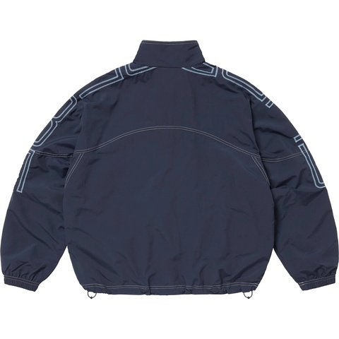 Supreme Spellout Embroidered Track Jacket - Navy