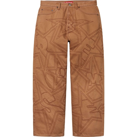 Stars Topstitch Baggy Jean - spring/summer 2025 - Supreme
