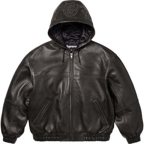 supreme Quilted Studded Leather Jacket 黒 Buy Supreme Studded Quilted Leather Jacket 'Black' - FW22J9 BLACK