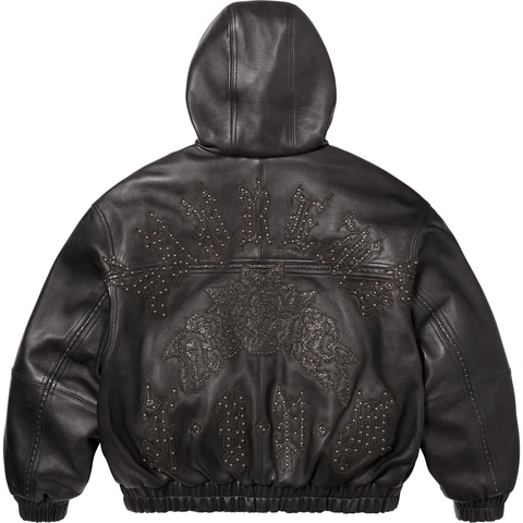 Studded Hooded Leather Jacket - spring/summer 2025 - Supreme