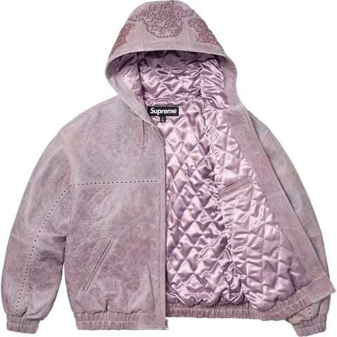 Studded Hooded Leather Jacket - spring/summer 2025 - Supreme