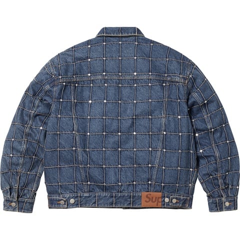 Studded Seam Denim Trucker Jacket - Supreme
