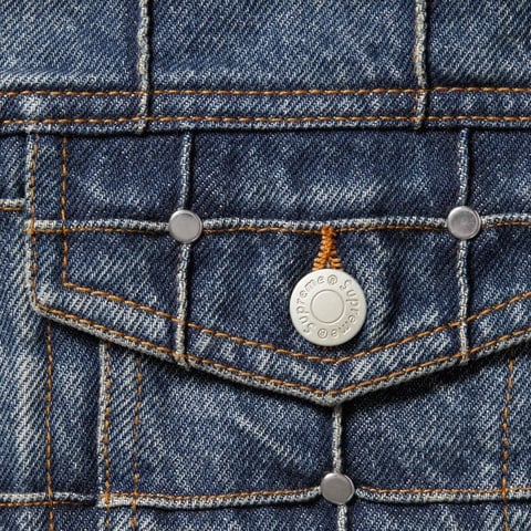 Studded Seam Denim Trucker Jacket - Supreme