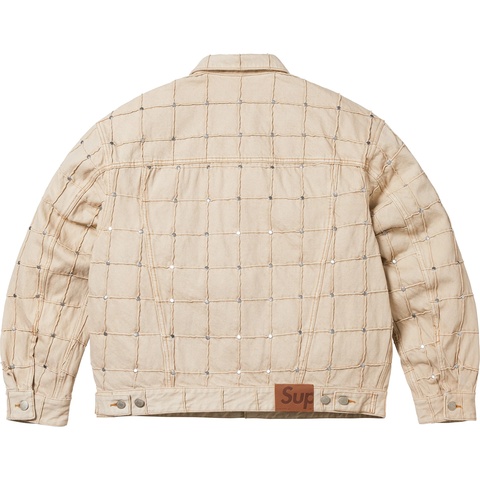 Studded Seam Denim Trucker Jacket - Supreme