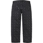 Supreme Studded Seam Loose Fit Jean (SS25) - Black