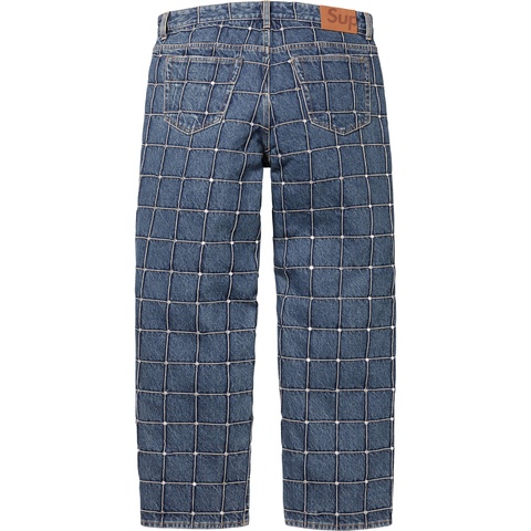 パンツ supreme Studded Seam Loose Fit Jean 34 Studded Seam Loose Fit Jean - spring/summer 2025 - Supreme