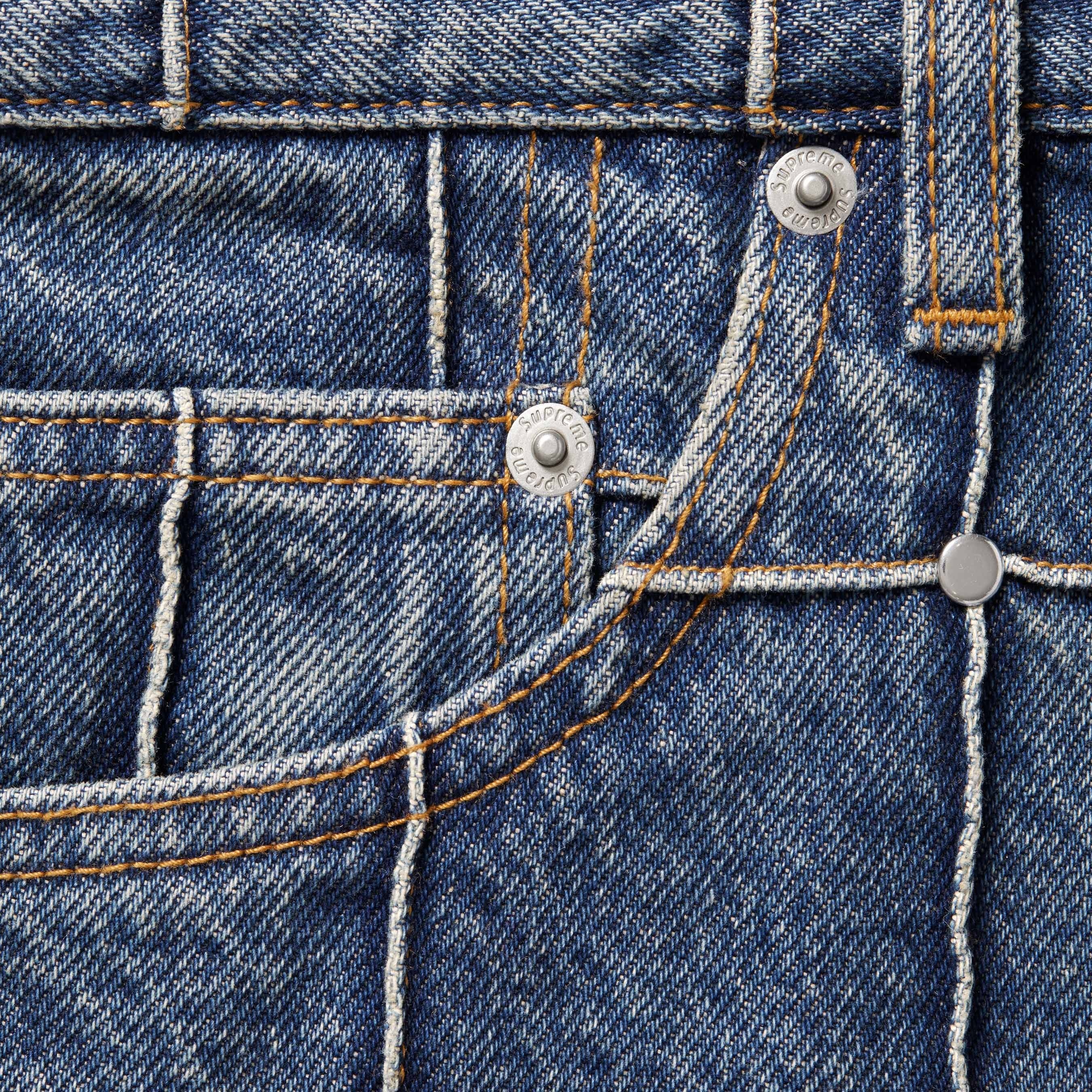 Supreme Studded Seam Loose Fit Jean (SS25) - Blue - $368