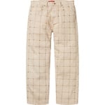 Supreme Studded Seam Loose Fit Jean (SS25) - Natural