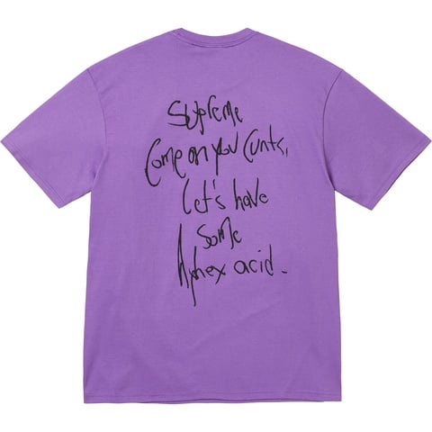 Supreme Supreme/Aphex Twin Windowlicker Tee - Purple