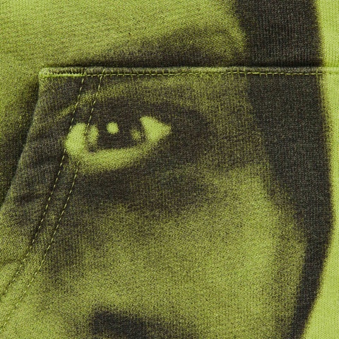 Supreme Supreme/Aphex Twin Zip Up Hooded Sweatshirt - Lime