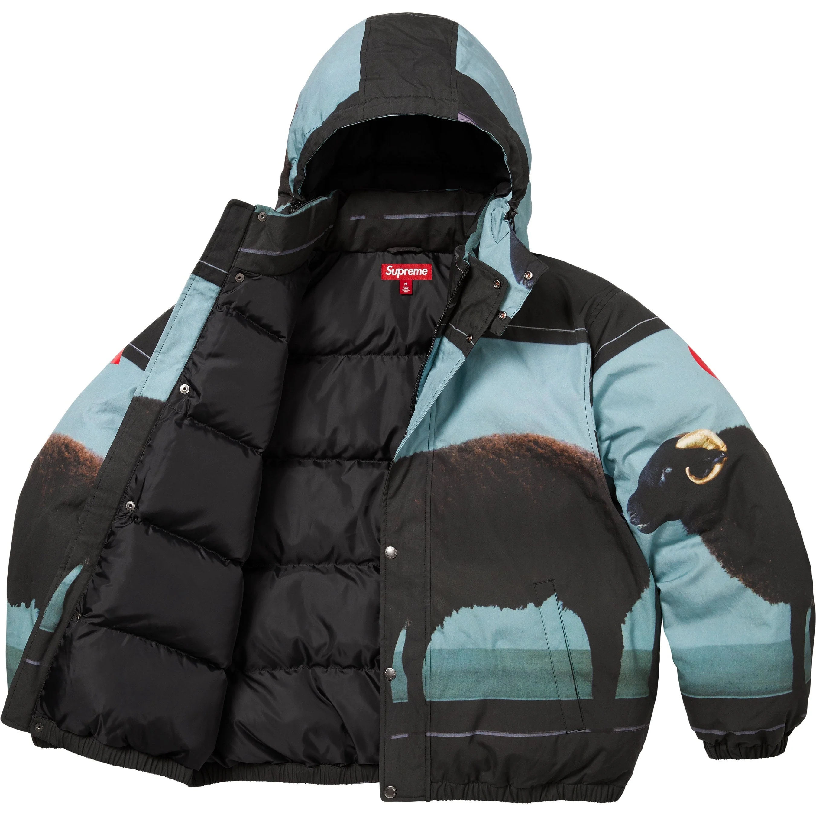 Supreme Supreme Damien Hirst Down Puffer Jacket (SS25) - Black - $488