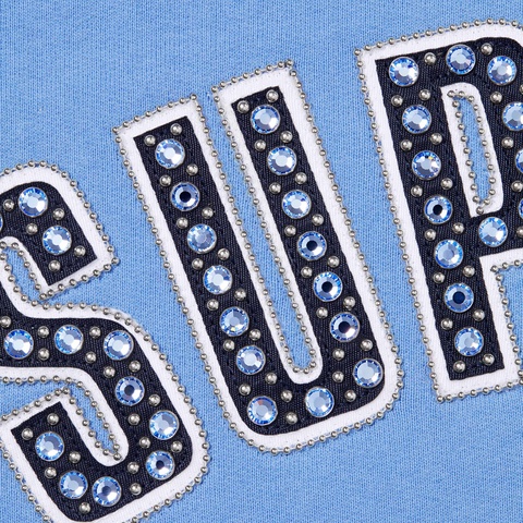 Supreme Supreme®/b.b. Simon® Zip Up Hooded Sweatshirt - Light Blue