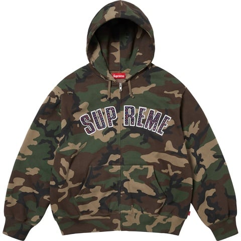 Supreme Supreme®/b.b. Simon® Zip Up Hooded Sweatshirt - Woodland Camo