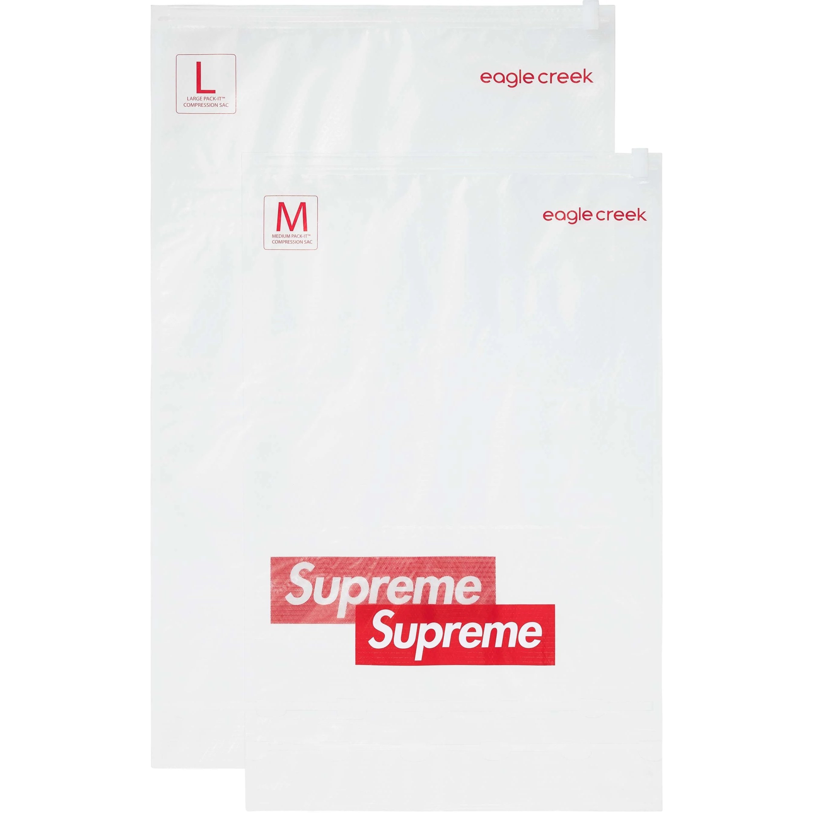 Supreme Supreme Eagle Creek Pack-It Compression Bags (Set of 2) (SS25) - Clear - $30