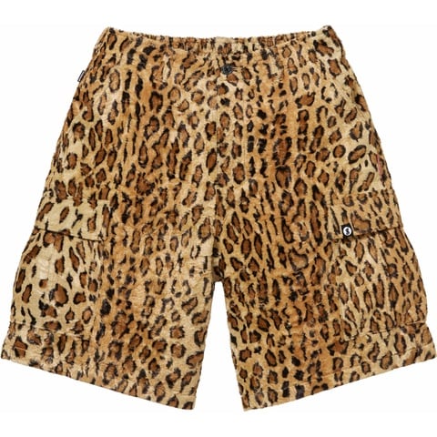 レオパード30 Short Cargo enough good Supreme Supreme®/ rayon Crushed Short Cargo Pile Rayon Crushed GOODENOUGH パンツ