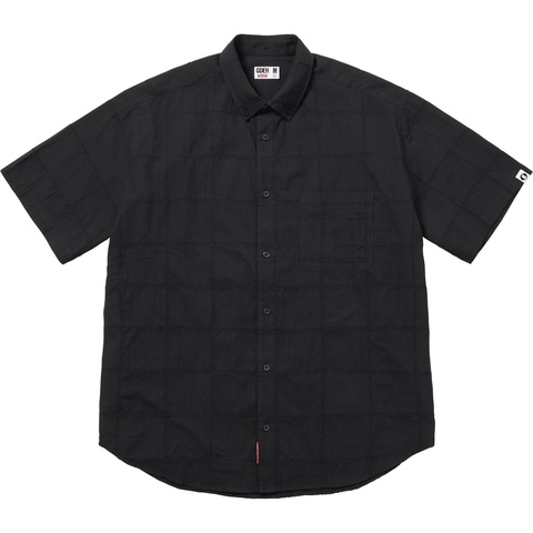 Supreme GOODENOUGH Patchwork Shirt k黒L Supreme®/GOODENOUGH Patchwork Madras S/S Shirt - Supreme